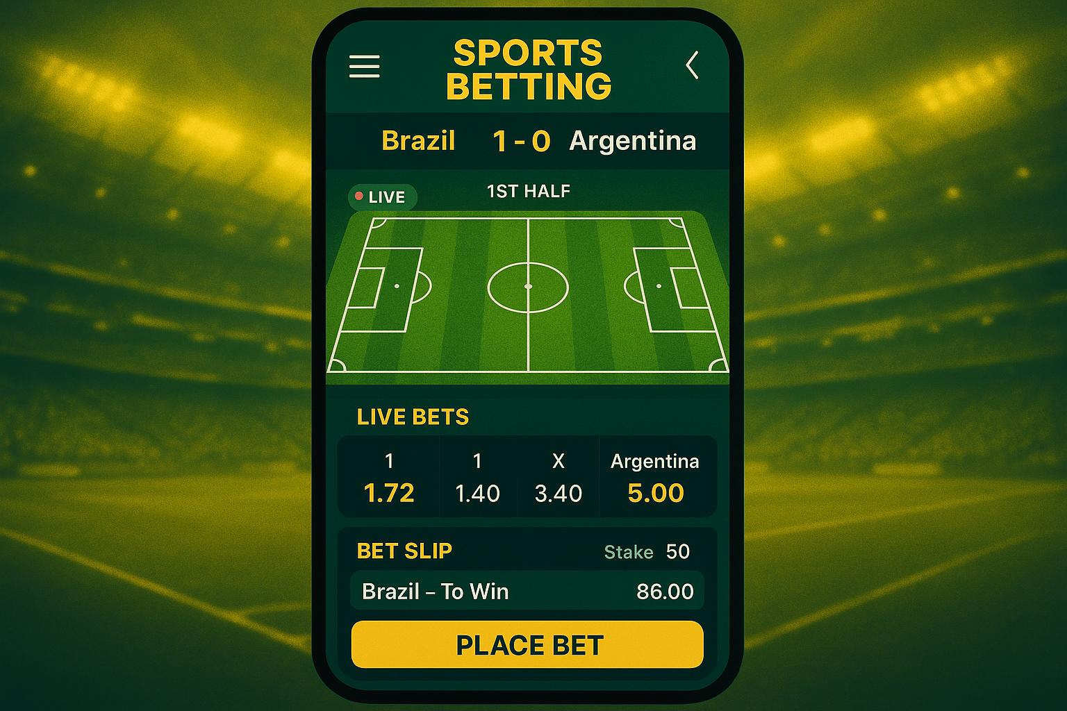 Apostas Esportivas Mobile - Futebol e mais